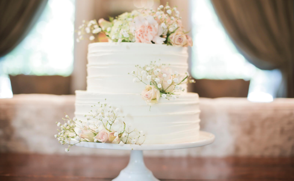 fresh flower cake topper 